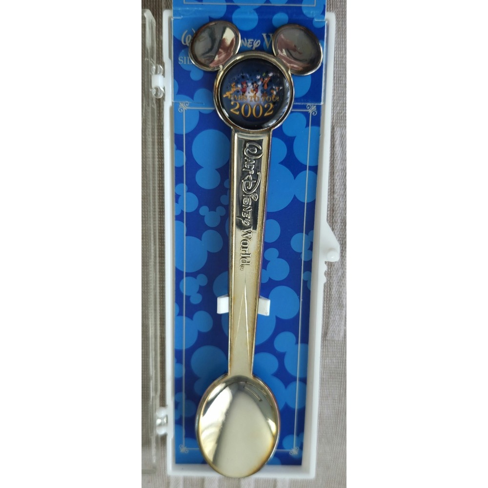 Walt Disney World Silver Plated Spoon 2002 Ears to You‎ Mickey Mouse Icon